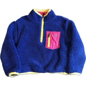 Polo Ralph Lauren Faux-Shearling Quarter-Zip‎ Pullover Sherpa Sweater Size 4T